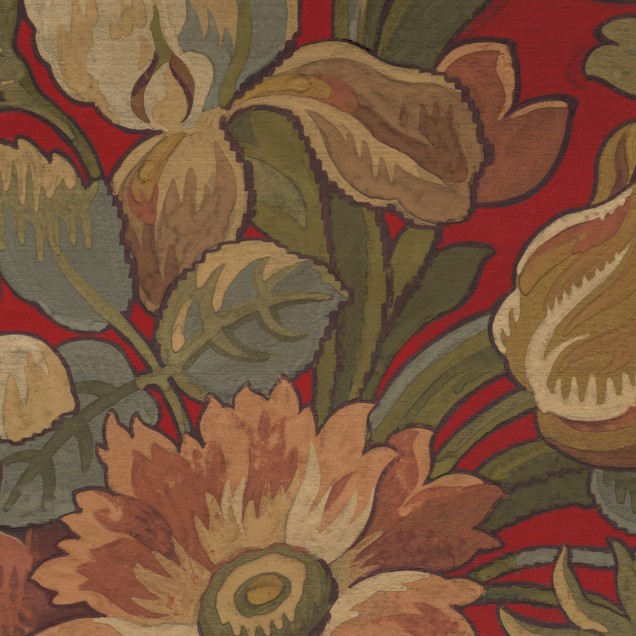 Tapet Vintage Garden cu model floral vintage