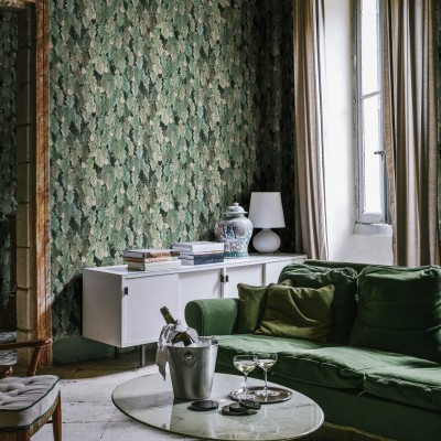 Tapet cu design inspirat din natura, No Time to Waste, Verde