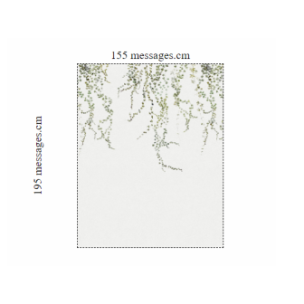 Tapet cu motiv floral verde în living