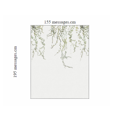 Tapet cu motiv floral verde în living