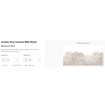 Fototapet cu design elegant de pădure în nuanțe de nisip, ideal pentru un decor interior relaxant