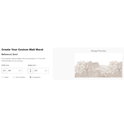 Fototapet cu design elegant de pădure în nuanțe de nisip, ideal pentru un decor interior relaxant