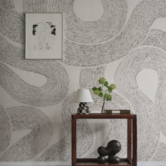 Fototapet cu design grafic modern, gri