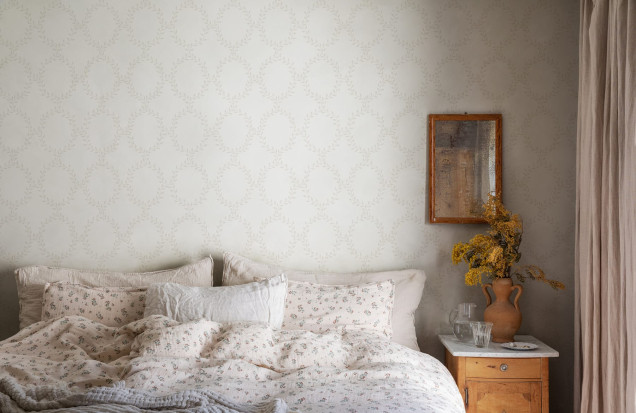 Tapet lavabil Wilma Eggshell - Design minimalist și elegant