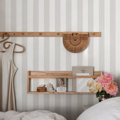 Tapet cu dungi subtile, Sam Clay, lavabil, decor elegant