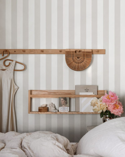 Tapet cu dungi subtile, Sam Clay, lavabil, decor elegant