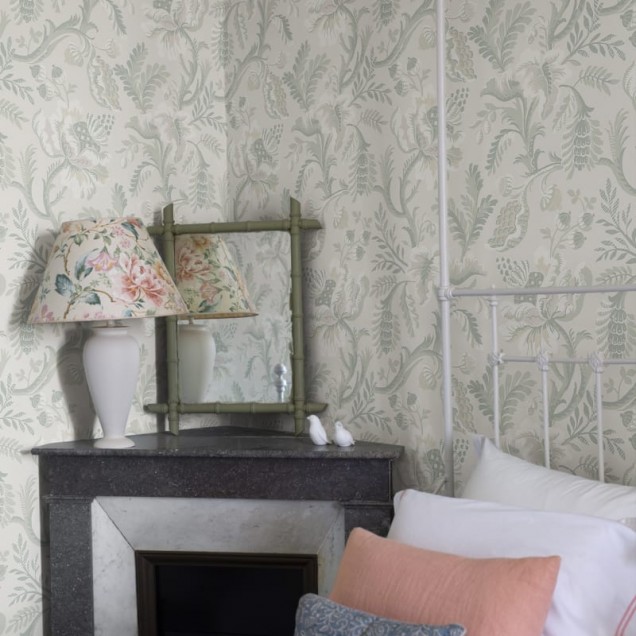 Tapet floral pastel, design clasic, modernizat, ideal pentru dormitoare, livinguri sau birouri