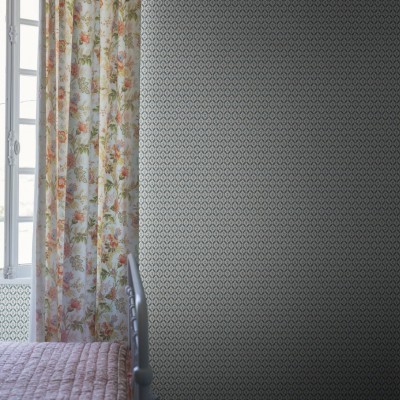 Tapet lavabil cu model geometric, Hugo Misty Blue