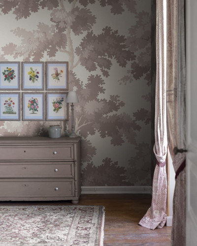 Tapet Forest Blush cu un design floral delicat