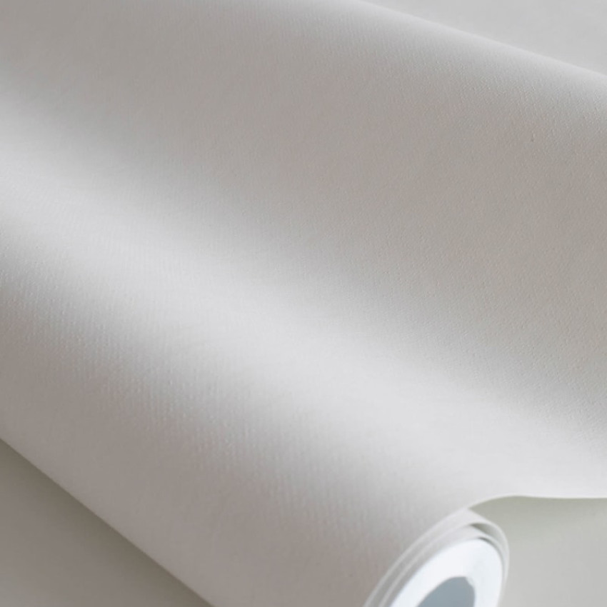Tapet lavabil Linne Gray, cu un design inspirat de textura linului, în nuanțe de gri.