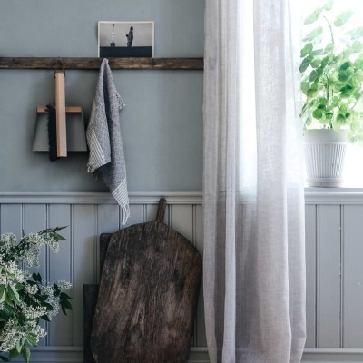 Tapet lavabil cu aspect elegant în nuanțe de albastru