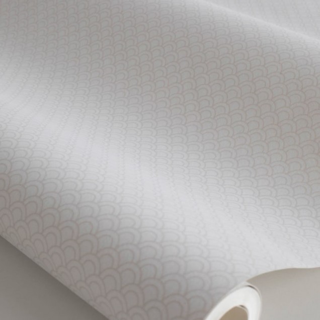 Tapet lavabil Valv White, cu textura fină, perfect pentru dormitoare, livinguri sau birouri.