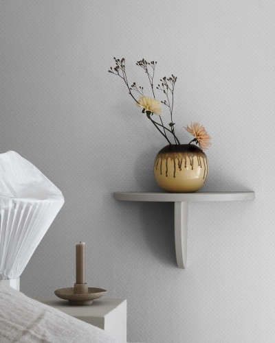 Tapet lavabil Valv White, cu textura fină, perfect pentru dormitoare, livinguri sau birouri.