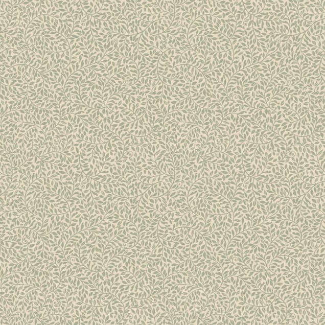 Tapet lavabil Bladverk Green cu design discret de frunze