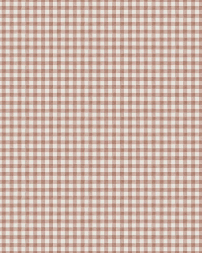 Tapet lavabil cu design retro, cu pătrate mici, în culori vibrante de teracota