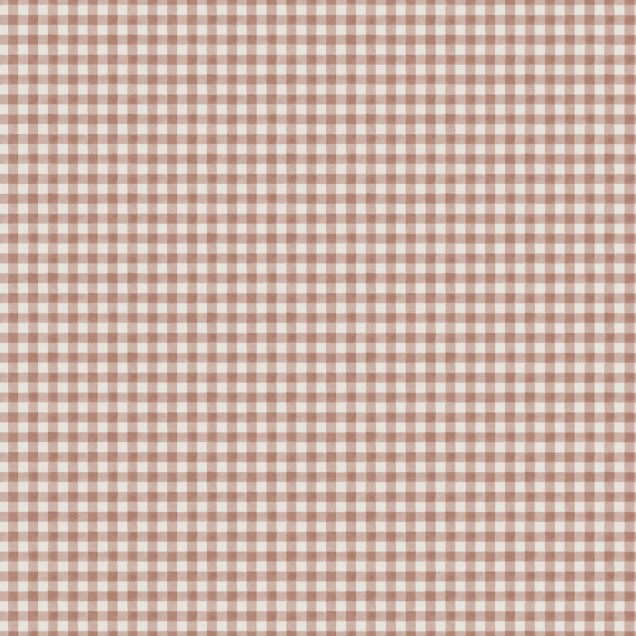Tapet lavabil cu design retro, cu pătrate mici, în culori vibrante de teracota
