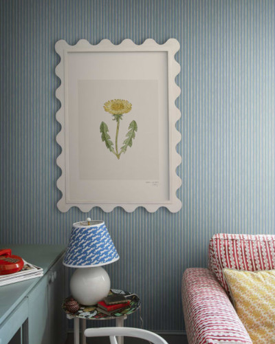 Tapet lavabil Sky Blue cu dungi subtile