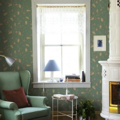 Tapet lavabil Elmire, Emerald, Sandberg, 5.3mp / rola