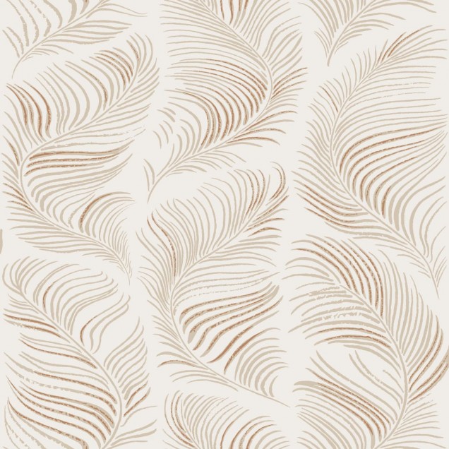 Tapet Beige, Grace, cu model delicat, inspirat de natura.