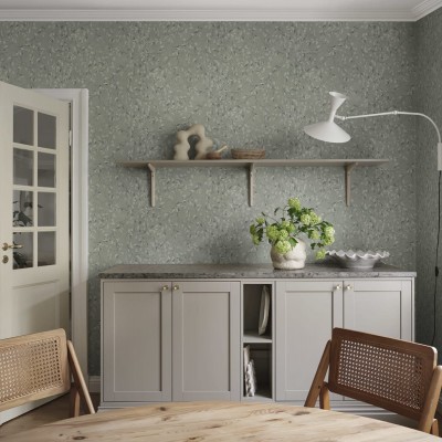 Tapet lavabil cu model floral delicat, perfect pentru livingul dumneavoastră.