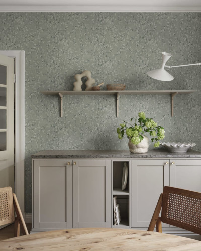 Tapet lavabil cu model floral delicat, perfect pentru livingul dumneavoastră.
