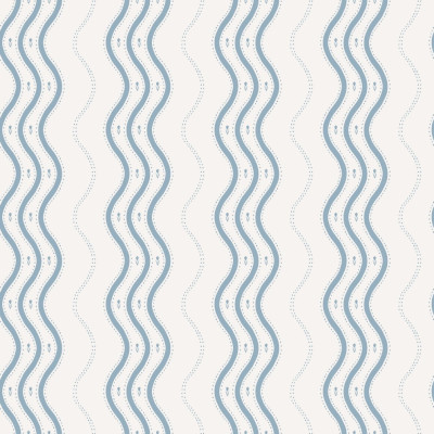 Tapet lavabil cu design modern, cu valuri în nuanțe de albastru deschis.