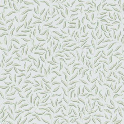 Tapet cu frunze delicate - Karolina Light Blue - albastru deschis