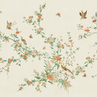 Tapet lavabil cu un design floral elegant, perfect pentru a adăuga o notă de rafinament oricărei camere.