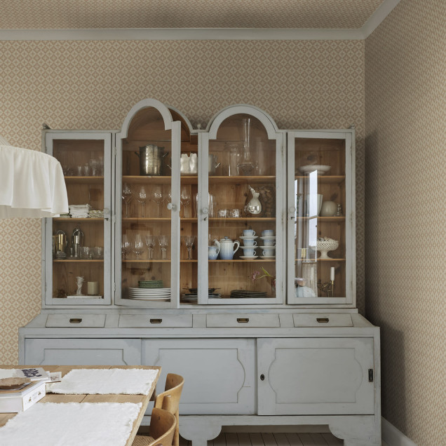 Tapet terracotta cu model într-o bucătărie elegantă
