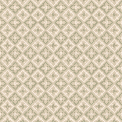 Tapet verde cu model geometric într-o cameră amenajată