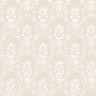 Tapet bej cu model floral delicat într-un interior elegant