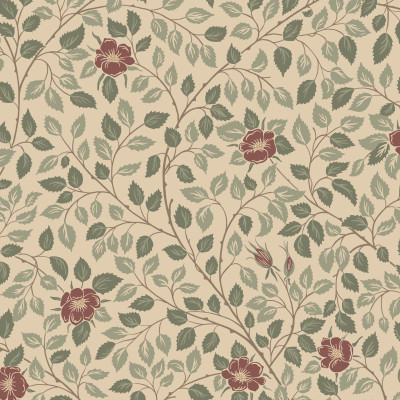 Tapet floral burgundy în decor interior