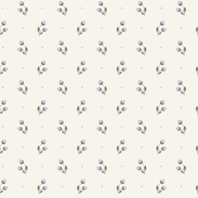 Tapet floral albastru 