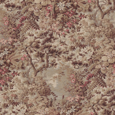 Tapet floral maro într-un interior elegant
