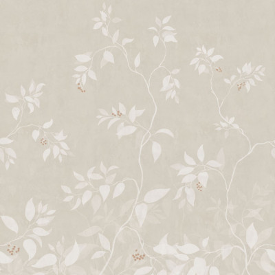 Tapet floral elegant în nuanțe de sandstone