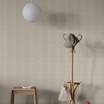 Tapet bej cu linii fine într-un interior modern