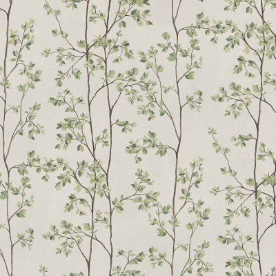 Tapet cu motiv floral verde, design elegant pentru interior