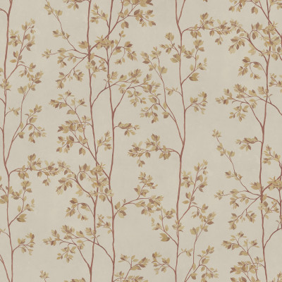 Tapet bej cu design floral elegant într-un living modern