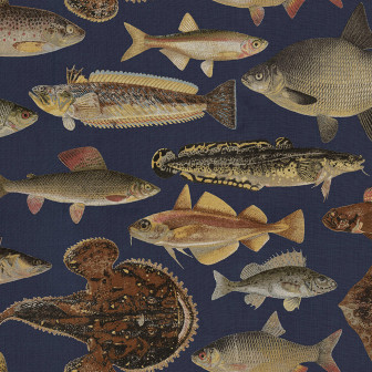 Scandinavian Fish, Dark Blue, Sandberg
