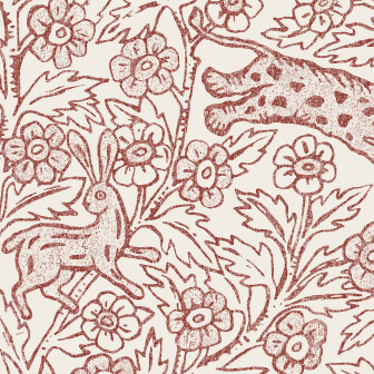 Dormitor decorat cu fototapet mural floral roșu