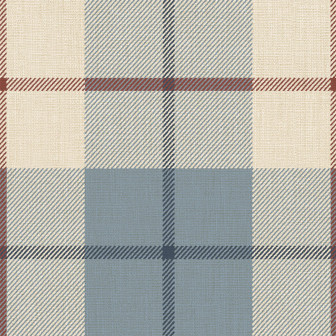 Tapet cadrilat albastru deschis pe un perete intr-o camera cu mobilier vintage