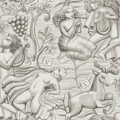 Tapet cu design complex și figuri mitologice