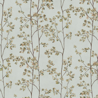 Tapet floral bleu într-un interior elegant