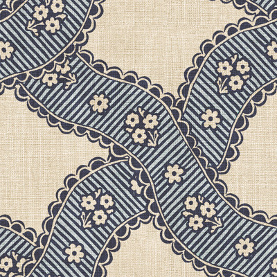 Tapet cu model geometric albastru într-un interior elegant
