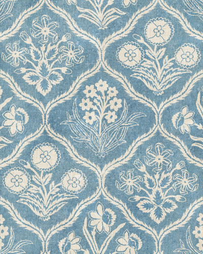 Tapet floral albastru cu design elegant