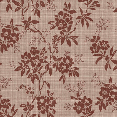 Tapet floral burgund elegant într-o cameră decorată