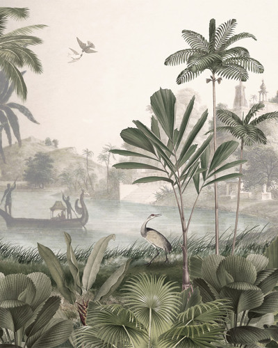 Leopard Landscape - Green, Sir Edward
