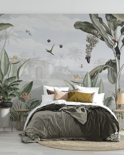 Tapet personalizat cu design botanical