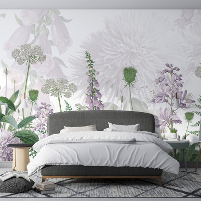 Tapet personalizat cu flori Foxglove Flowers