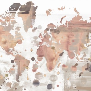 Fototapet Worldwide, Sepia, personalizat, Tecnografica
